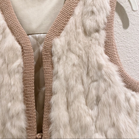 BCBG Rabbit Fur Vest - Picture 2 of 3